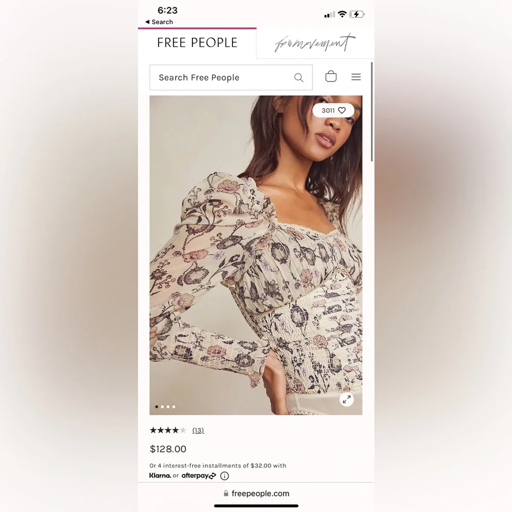 Free people brunch date bodysuit.‎ Brand bew without tags. Retail 128